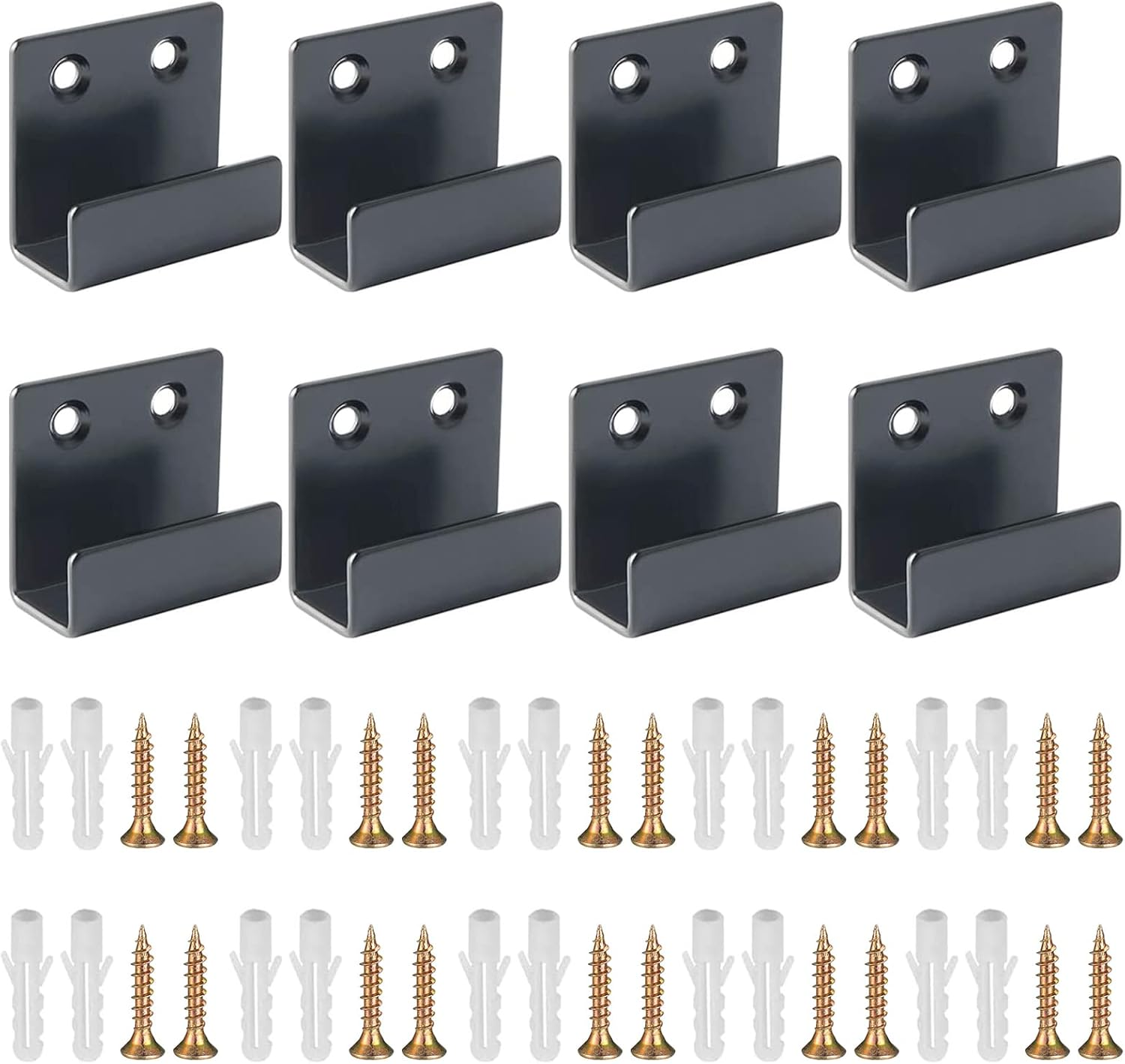 8 Pcs U Shaped Brackets, Mirror Brackets, Ceramic Tile Display Stand, Mirror Mou