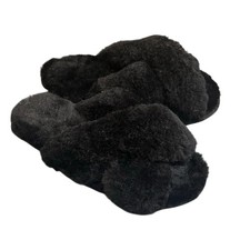 EMU Australia Black Mayberry Slippers - size 7