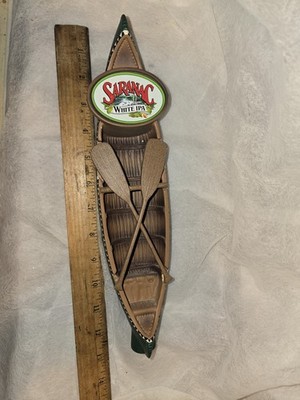 Saranac Beer Tap Handle Knob Keg Draft Bar Top White Ipa Ale Green Canoe Boat 