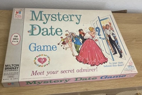 1965 Mystery Date Board Game Vintage Milton Bradley Complete!