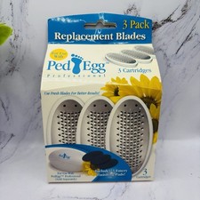PED EGG 3 Pack Replacement Cartridges & Emery Finishing Pads Foot File New