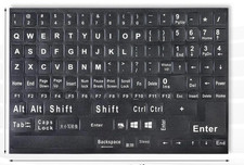 1x Universal English Keyboard Stickers Replacement Letters Computer Laptop PC