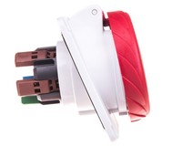 Platinensteckdose 5P 16A 400V Rot IP67 PKY16F735