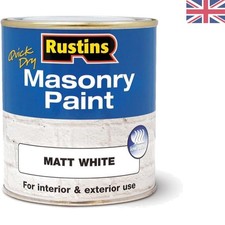 Ultimate Weather-Resistant White Masonry Paint, 500ml - Low VOC & Matte Finish