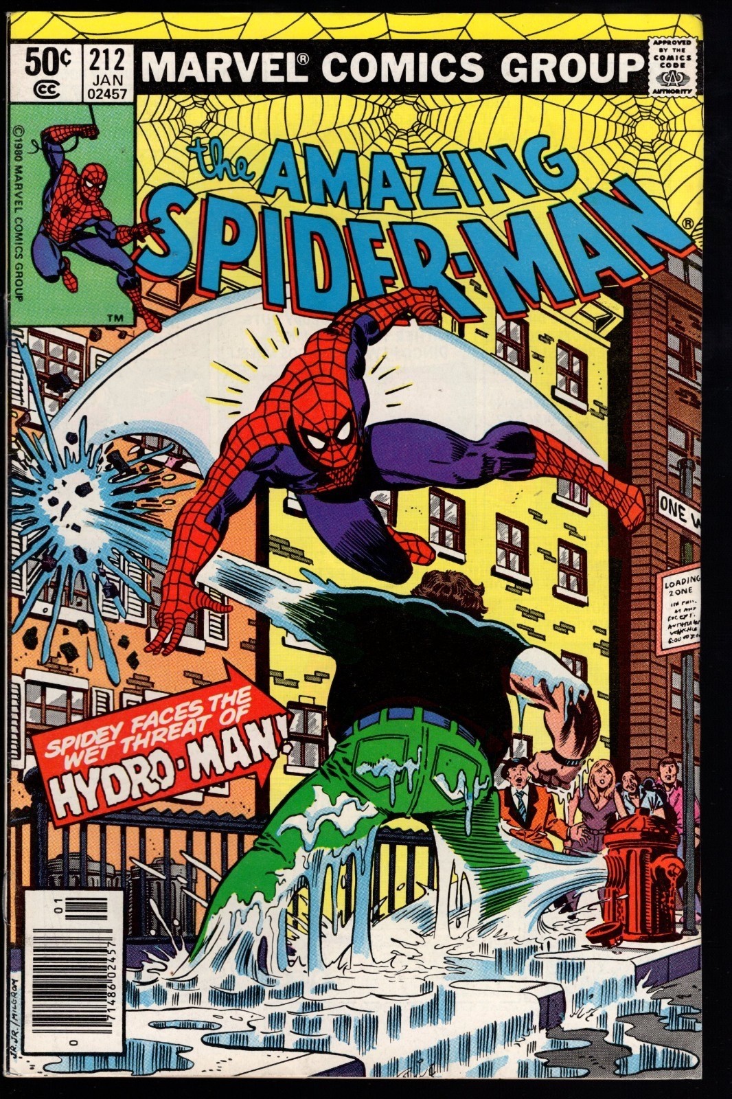 Amazing Spider-man #212, VF- 7.5, 1st Appearance Hydro-Man