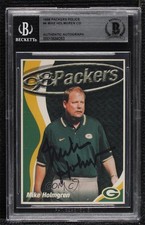 BAS 1998 Green Bay Packers Police Coca Cola Eau Claire Mike Holmgren #4 Auto 3c7