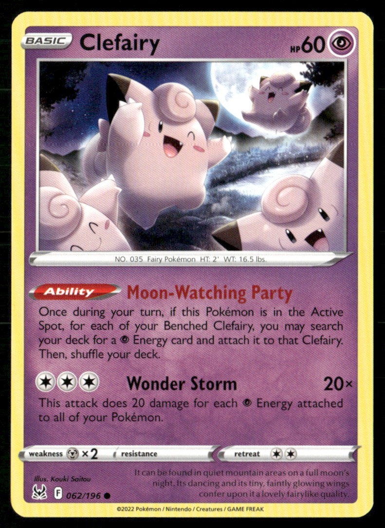 2022 Sword & Shield - Lost Origin Clefairy Basic/Common #62