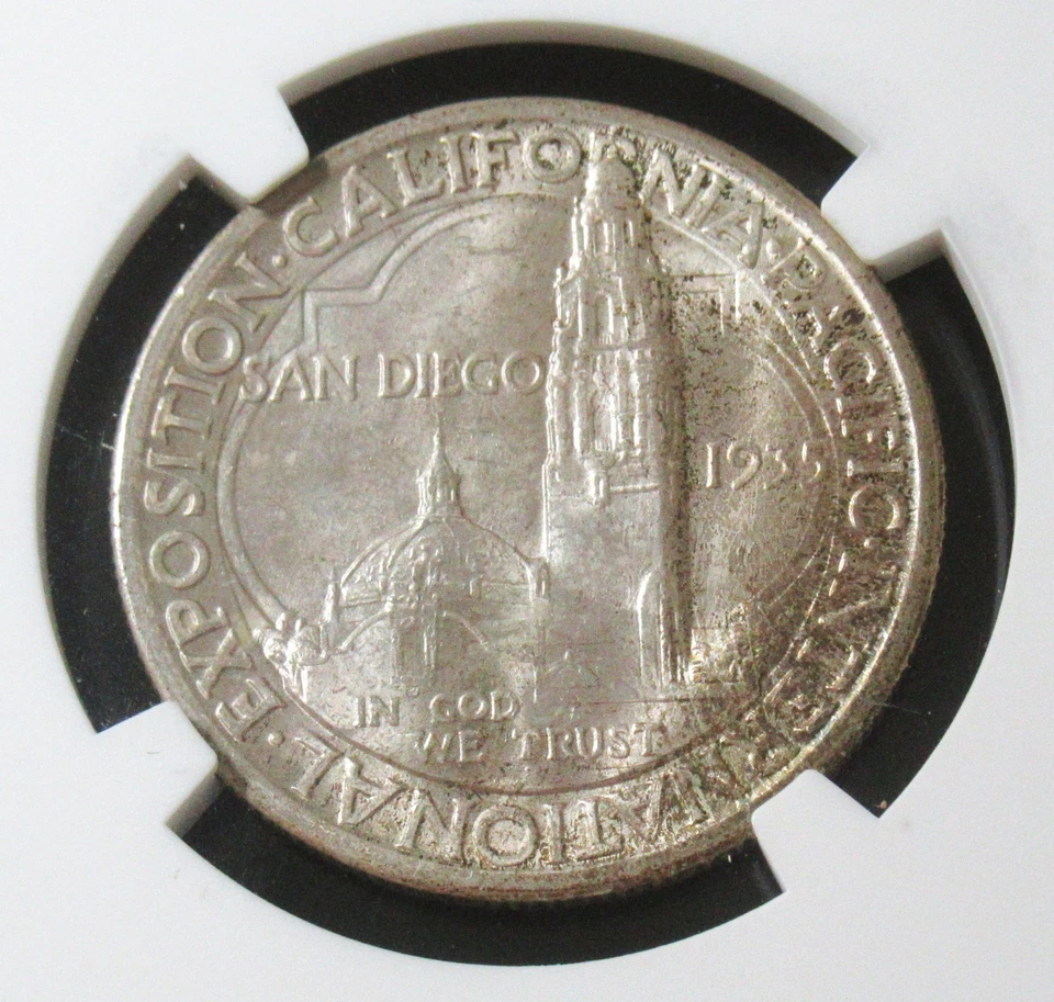 1935-S 50C San Diego Commemorative MS65 NGC - Image 2 of 4