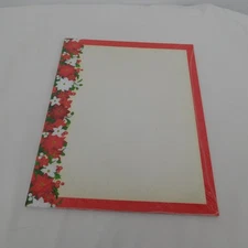 Current Christmas Computer Paper Frame Poinsettia Filigree 25 Sheets New in Pack