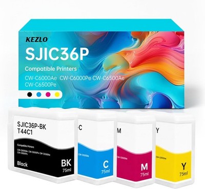 SJIC36P Tintenpatronen 4er-Set   kompatibel mit Epson ColorWorks C6000 & C6500