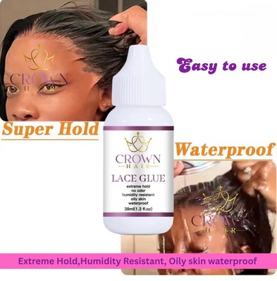 Extreme Hold Lace Glue for Wigs, Waterproof, Invisible Bonding,  pack of 1