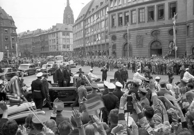 President John F Kennedy visited Frankfurt am Main on 25 June 1963- Old Photo 3