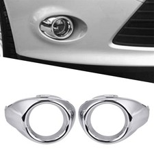 2x Nebelscheinwerfer Lampenabdeckung Chrom Zierring Für Ford Focus 2012-2014