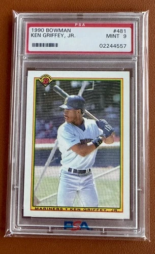 1990 Bowman #481 Ken Griffey Jr PSA 9 HOF Seattle Mariners
