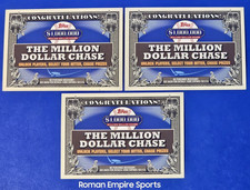2013 Topps Baseball - The Million Dollar Chase Code Card - 3 Pc Set 