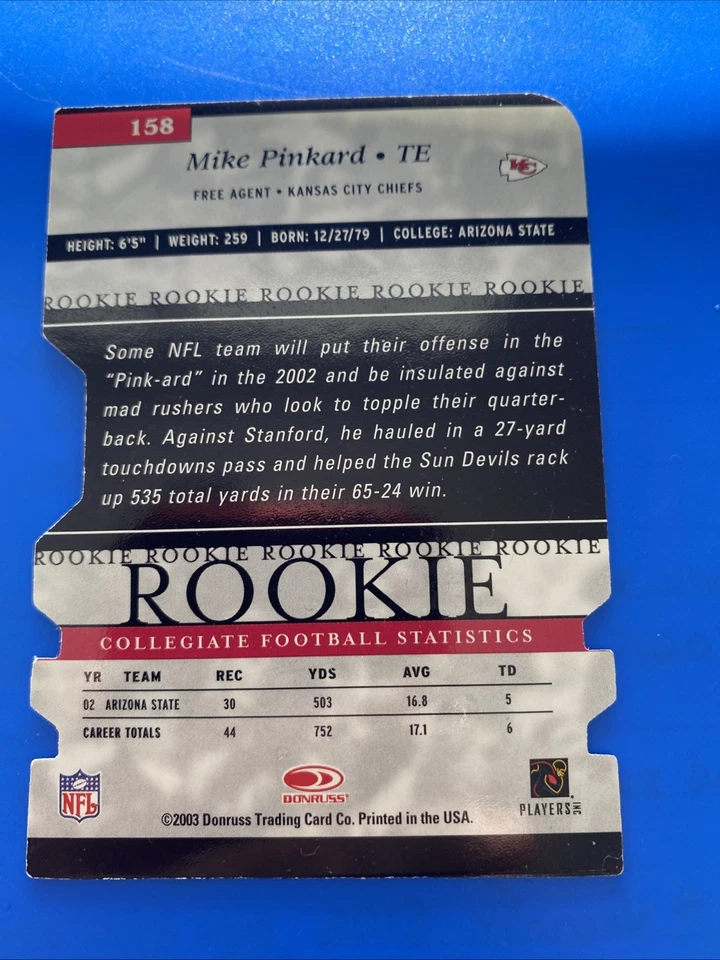 2003 Donruss Elite - Rookie Mike Pinkard #158 Turn of the Century Rookie... - Image 2 of 4