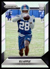 2016 Panini Prizm Silver Prizm Eli Apple Rookie New York Giants #223