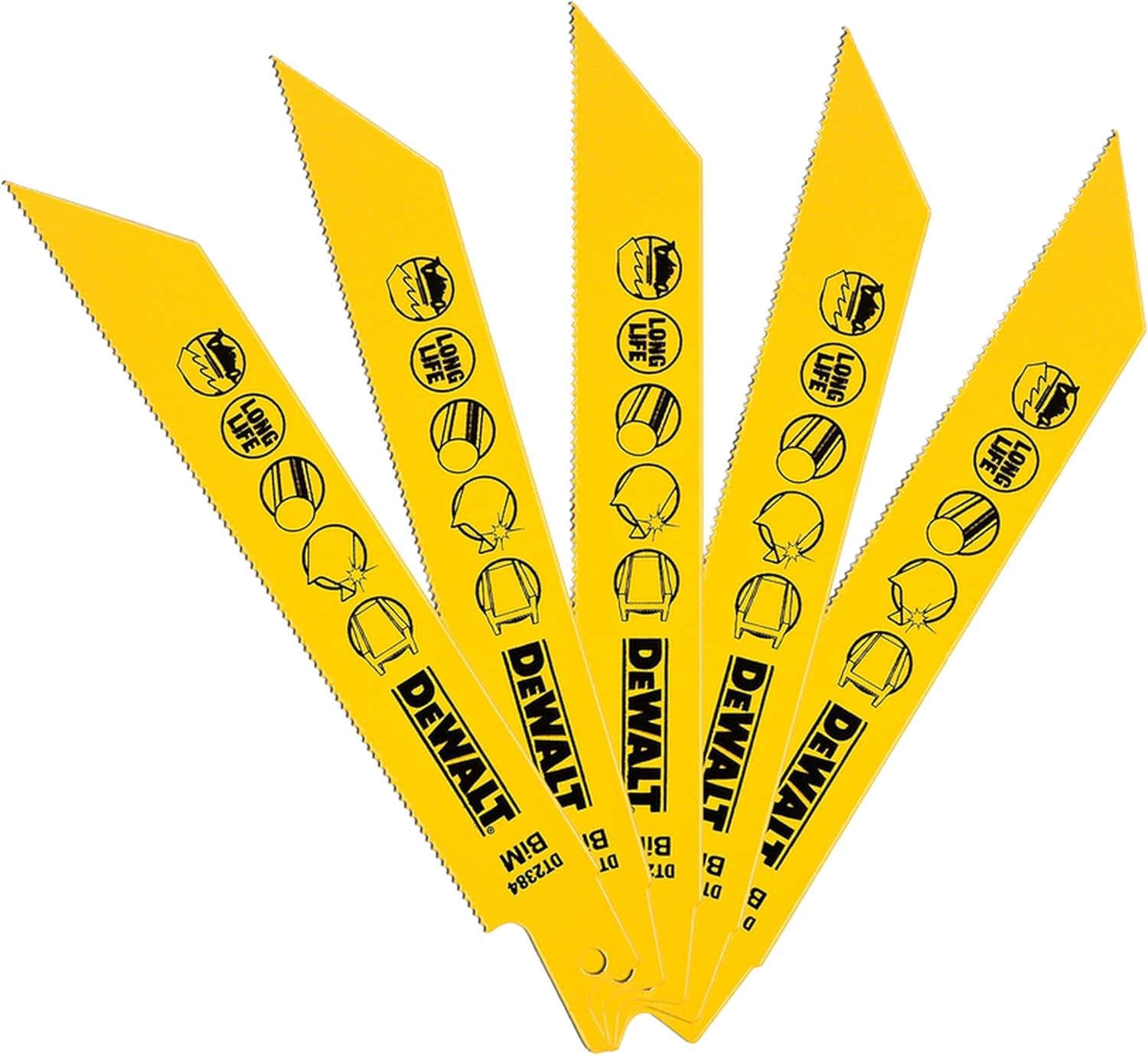 Dewalt DT2384-QZ Lama Sega Diritta BIM 152 mm Metallo 5 Pezzi 6790₽