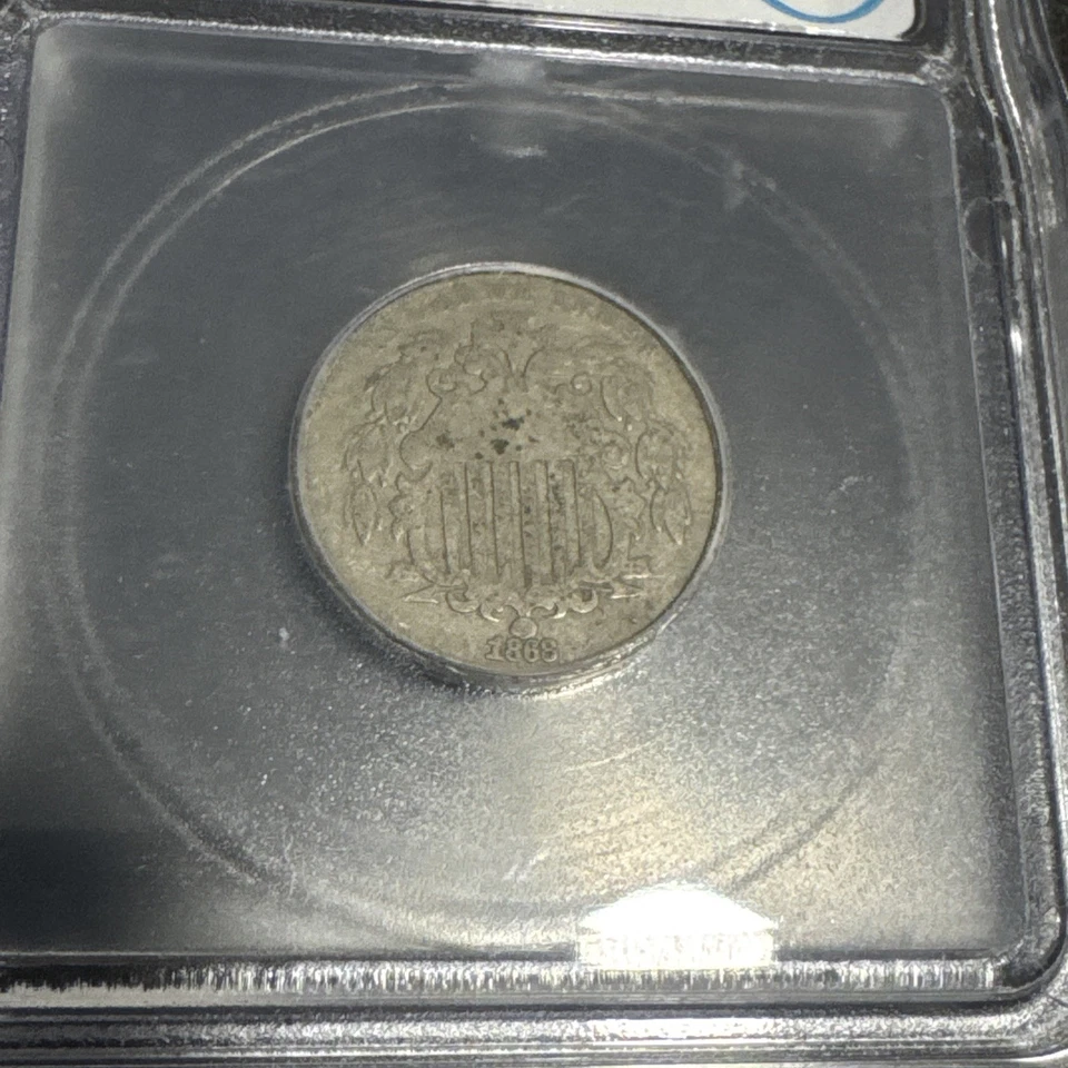 1868 Shield Nickel 5c - ICG "Authentic" 🔥  - Image 3 of 4