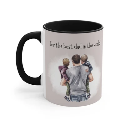 XPRES Personalised Black Rim Mug with Custom Design Picture/Text For Any Occasion