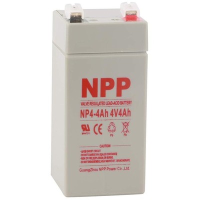 NPP NP4-4Ah 4V 4Ah AGM VRLA General Series Battery