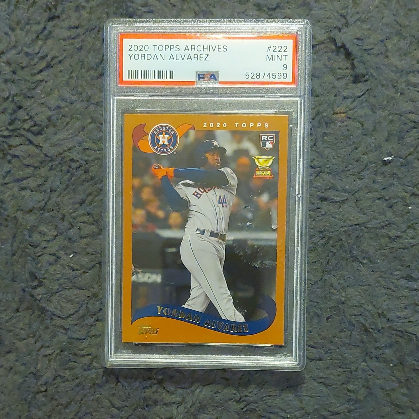 Topps 2020 Archives Yordan Alvarez Rookie #222 PSA 9 Houston Astros MLB Card