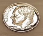 1957 Gem  Proof  "EYE CANDY" Dime 90% Silver Blazing Luster   #306