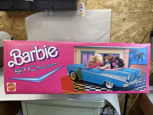 1989 Vintage Mattel Barbie Blue '57 Chevy Convertible Car #356 Original Box - Picture 23 of 23