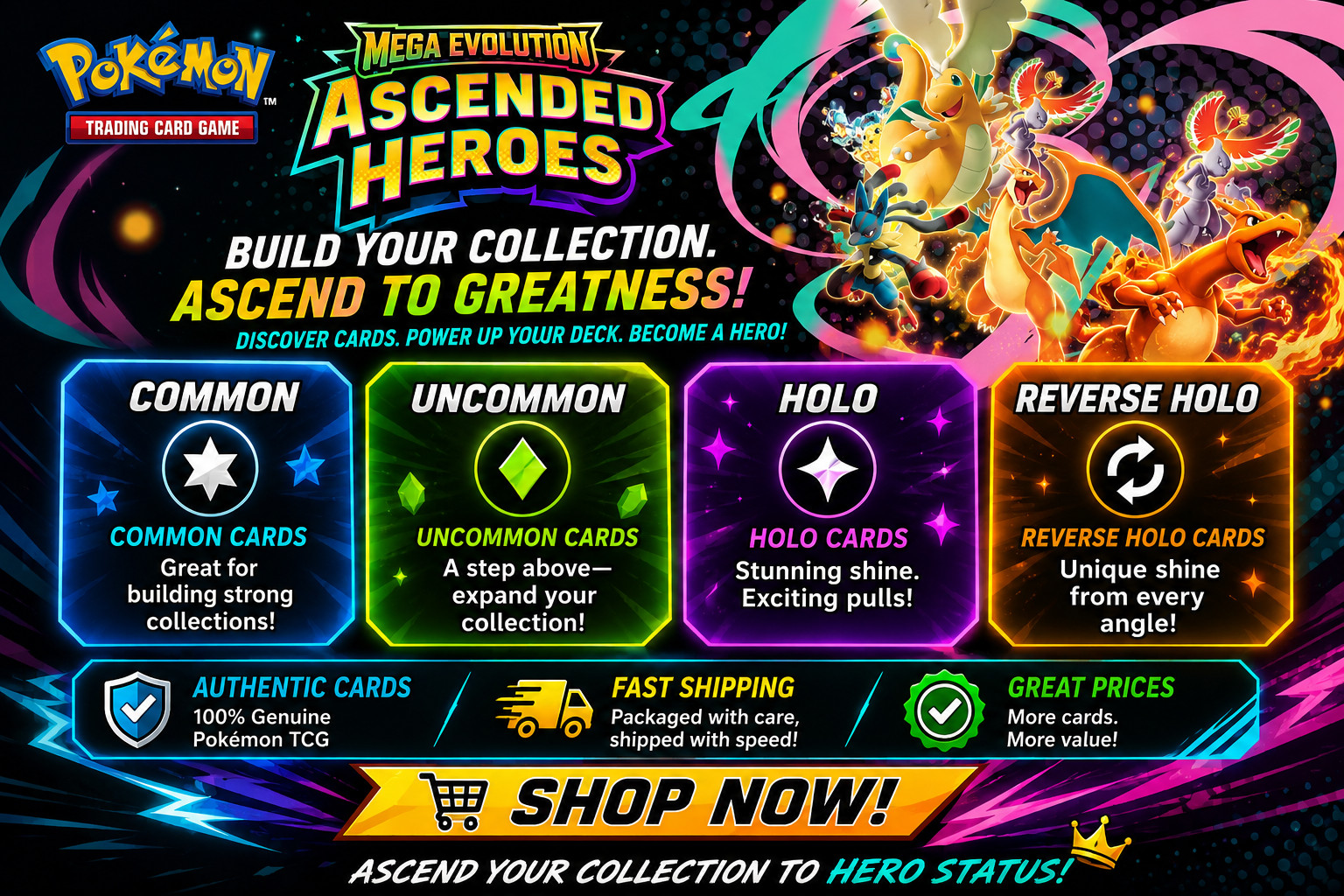 Ascended Heroes: Pick Your Card – Normal/Holo/Reverse Energy & Ball/EX - 001-217