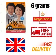 NEW Bigen Permanent Powder Hair Colour Dye No Ammonia 6g Oriental Black 