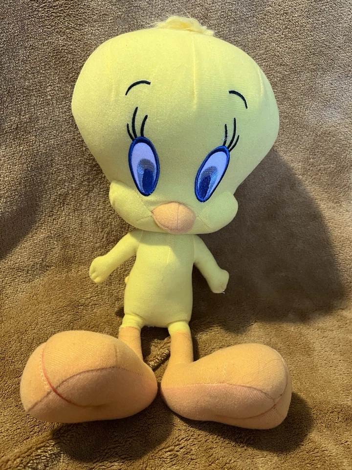 MUÑECA DE PELUCHE TWEETY BIRD LOONEY TUNES 10" DE ALTO EXCELENTE Foto 2 de 4