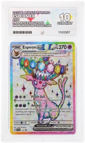 Pokémon TCG Espeon EX Svp175 Premium Figure Collection Promo ACE 10