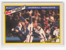Gary Carter / Wally Backman 1987 Topps Woolworth Baseball Highlights #32