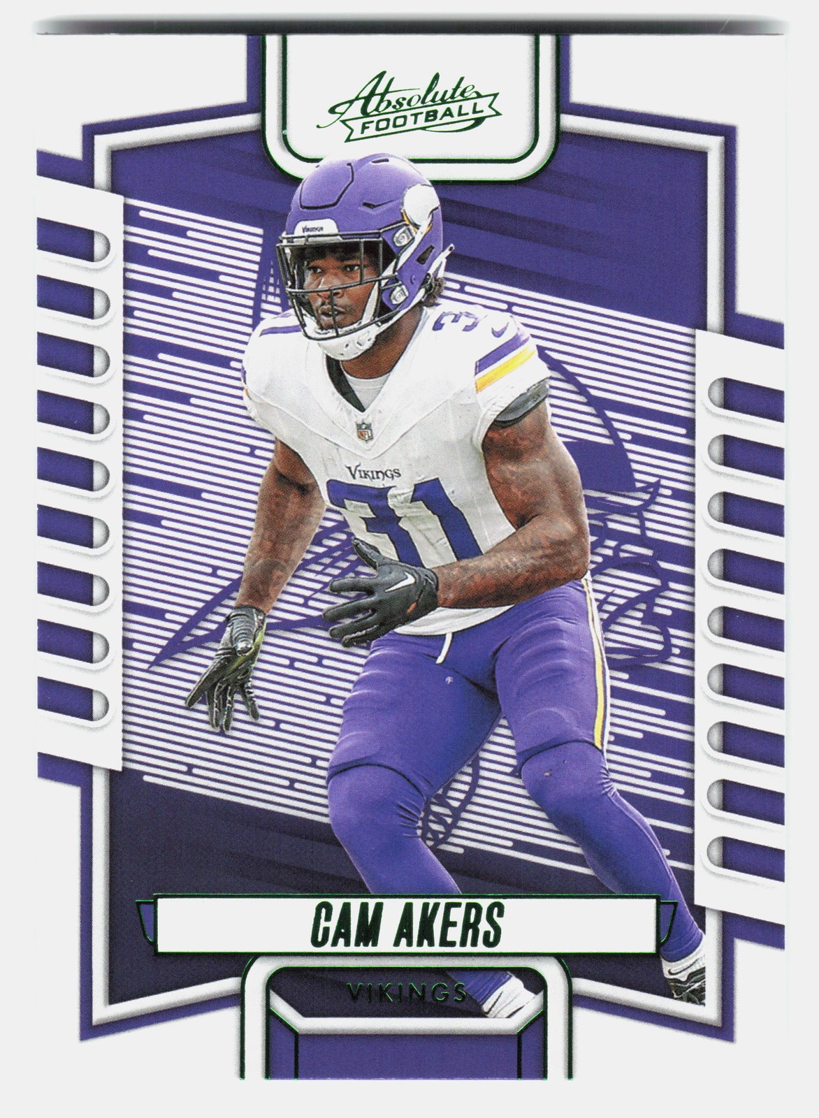 2023 Panini Absolute #44 Cam Akers Green