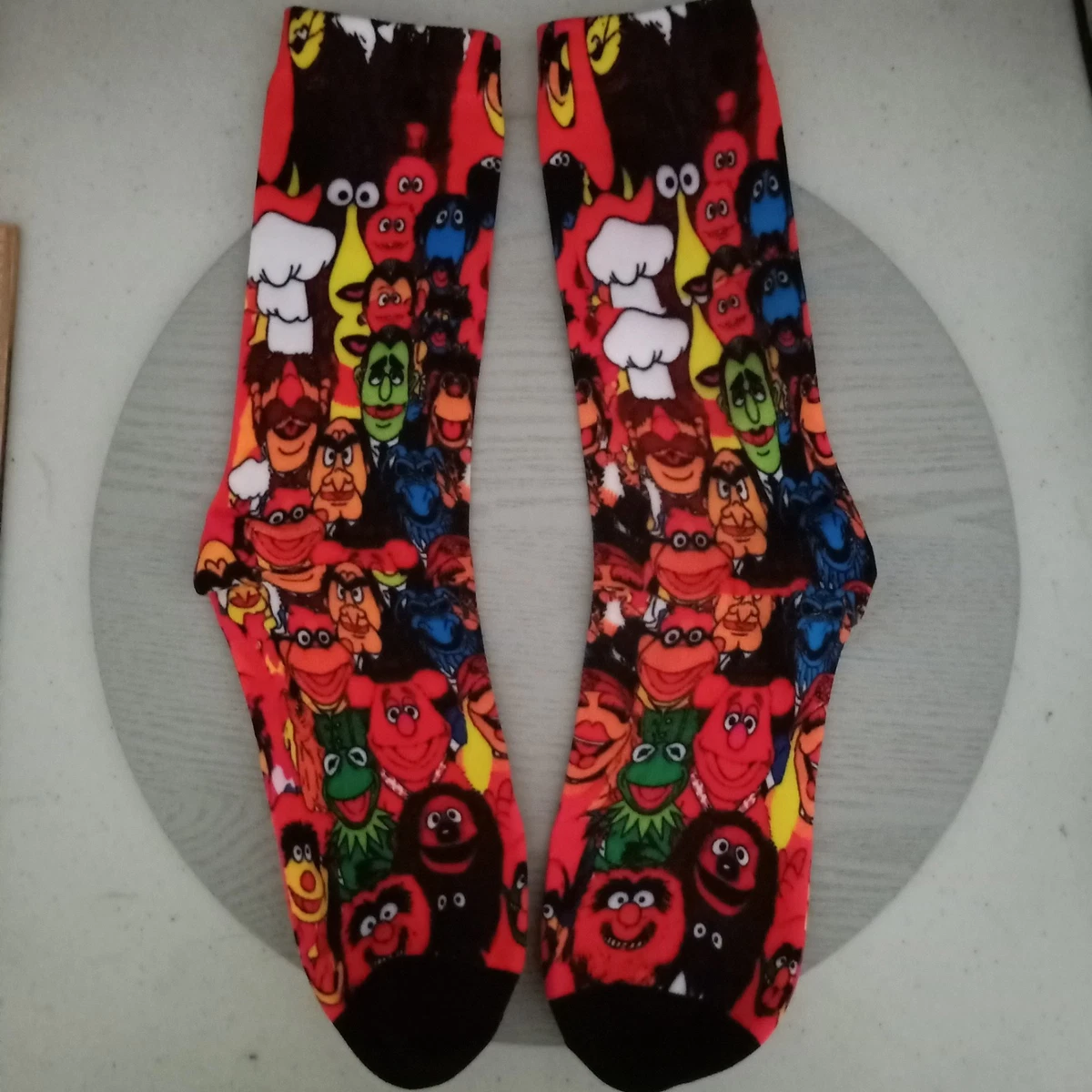 Novelty Muppet Monster Design Socks Red Unisex Teen Adult AUS Free Postage