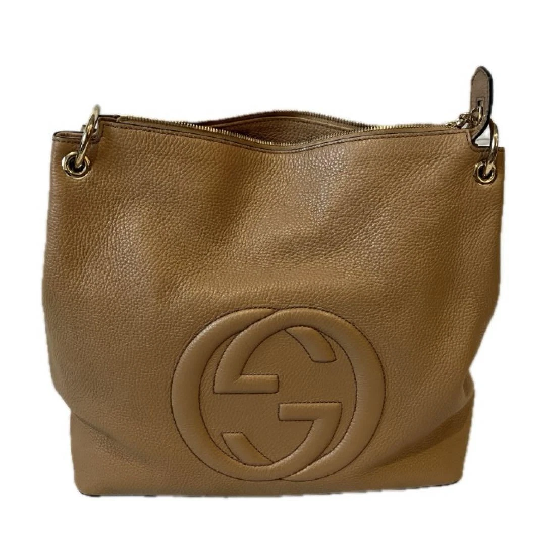 Sac à bandoulière Gucci Soho beige article discontinu sac à main cuir mode luxe