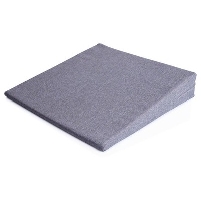 Sport-Tec Sitzkeilkissen mit Reißverschluss, 38x38x7/1 cm, grau