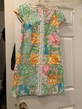 Lilly Pulitzer Vintage Originals Memsey Shift Dress 6 What the Shell