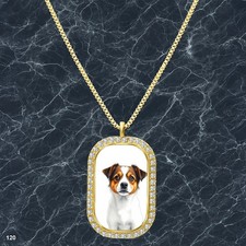 Amazing Cute Dog Puppy Pendant Necklace Graphic Design Delicate Gold Tone Pure