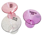 Bachelorette Party Shot Glass Mini Martini 3-Pack Pink Acrylic Shots