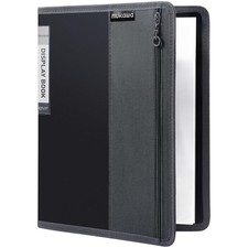 Mukawa 1 Pack 30-Pocket Binder, 8.5x11 (Black) Size 8.5 x 11 inches, Black