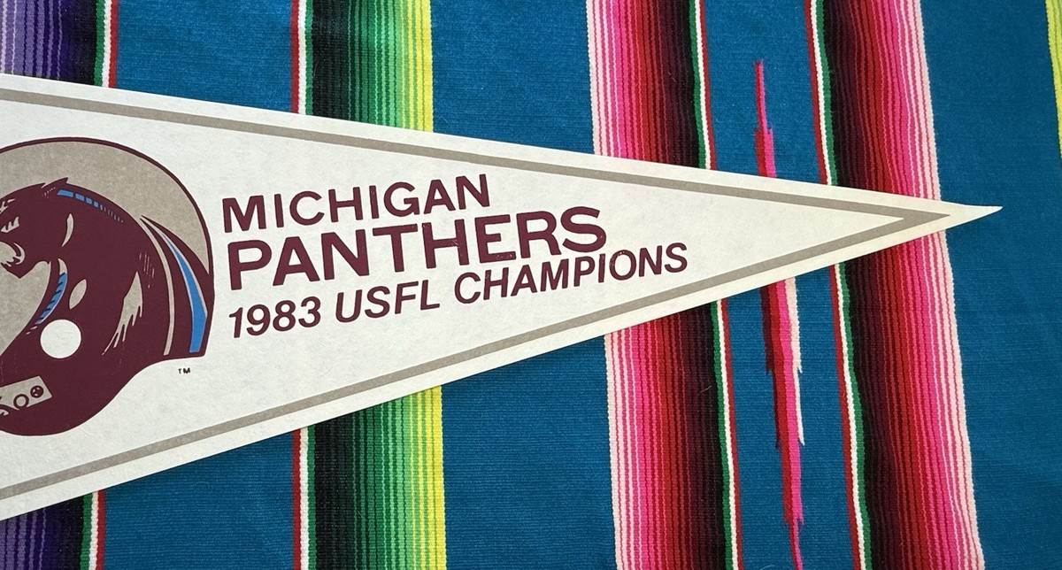 USFL Michigan Panthers Vintage 1983 USFL CHAMPIONS Team Logo 