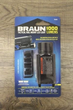 Braun Tactical Gun Rail Mount LED Light 1000 Lumens BRAUN 1000 Lumen Tactic