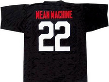 Custom Mean Machina 22 Longest Yard Football Jersey 1974 Movie Men's Sewn Black