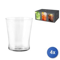4X H&H Set 6 GläSer Aus Konischem Glas Cc 370 Transparent