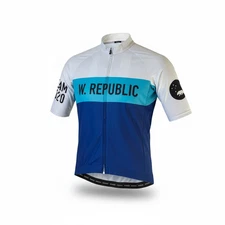 Wyn Republic Cycling Jersey Size Medium Blue White Team 2020