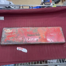 Vintage Snap On KR-281 Metal 3/8" Socket Case, Box, Tin.