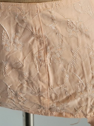 Cinturón liguero brocado rosa vintage años 50 lencería recortadora de cintura - Imagen 4 de 9