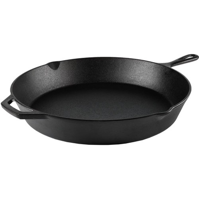 #ad Pre Seasoned 15quot; Cast Iron Skillet with Handle and Lips $31.81