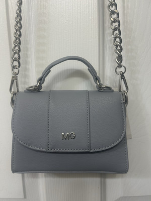 Madden Girl Gray Crossbody Bag with Chain Strap Shoulder Purse NWT
